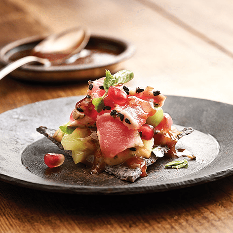 Asian Seared Tuna Nachos