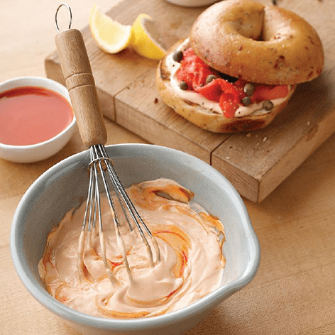 Buffalo Smoked Salmon Bagel