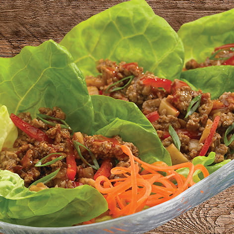 Cholula Chili Garlic Chicken Lettuce Wraps