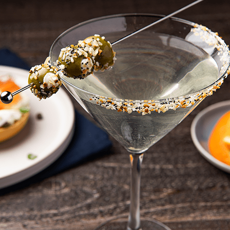 Everything Bagel Dirty Martini