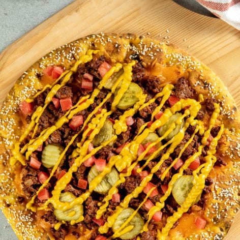All American Bacon Cheeseburger Pizza