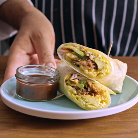 Ranchero Pork Breakfast Burrito