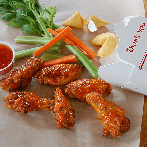 Fiery Sriracha Wings
