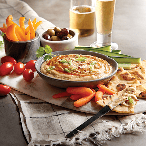 Honey Garlic Hummus Spread