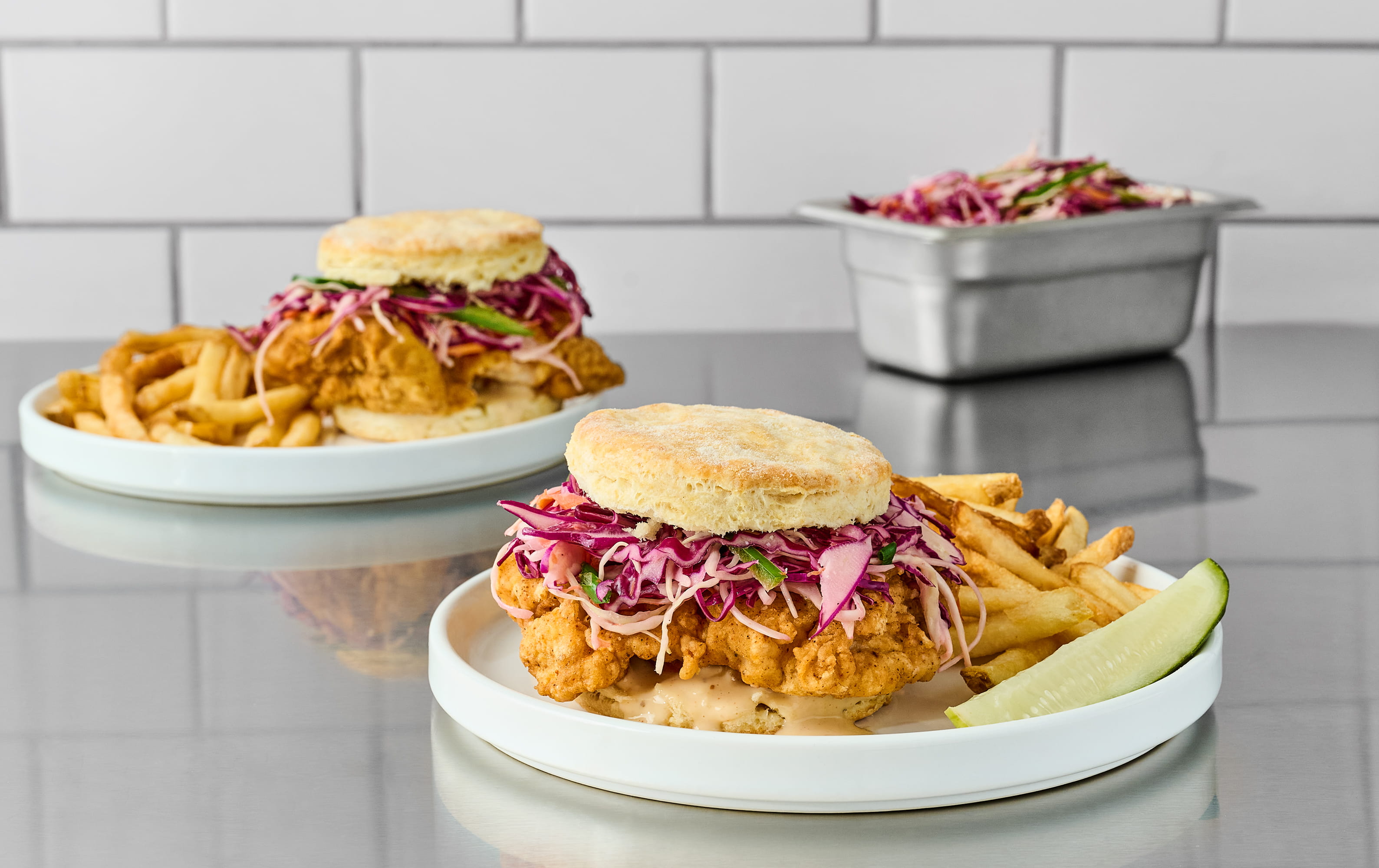 Alabama White Chicken Biscuit