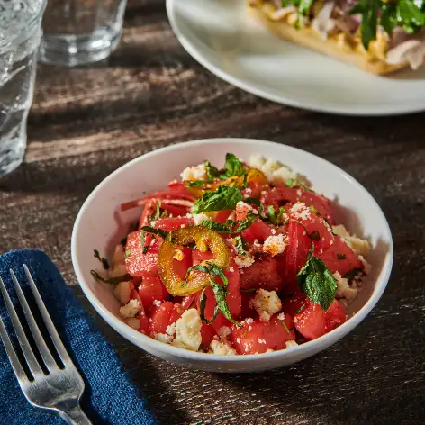 watermelon and jalapeno salad