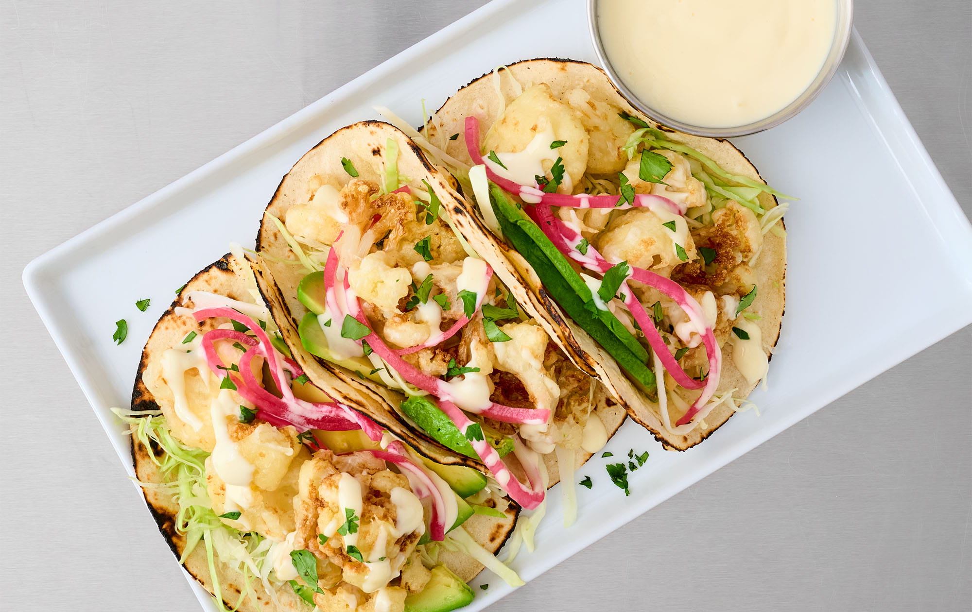 Salt & Vinegar Cauliflower Tacos
